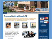 Tablet Screenshot of phoenix-pressure-washing.com